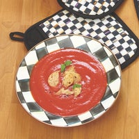 Courtly Check Enamel Rimmed Dish