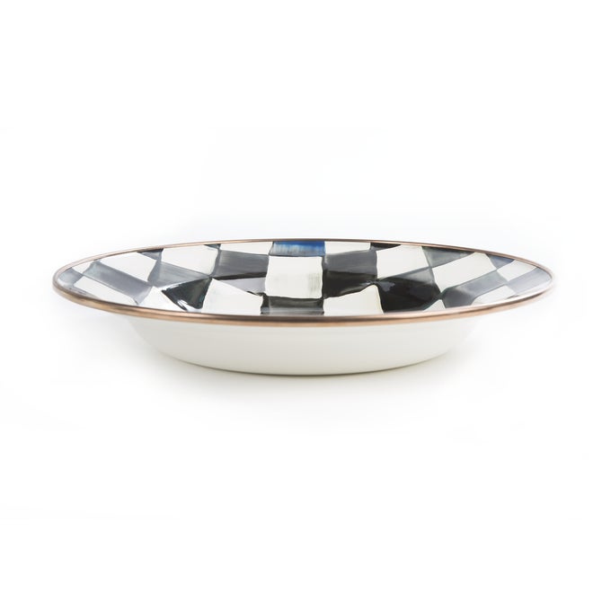 Courtly Check Enamel Rimmed Dish image number 0