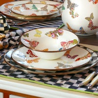 Butterfly Garden Breakfast Bowl - White