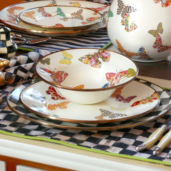 Butterfly Garden Breakfast Bowl - White image number 3