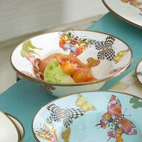 Butterfly Garden Breakfast Bowl - White
