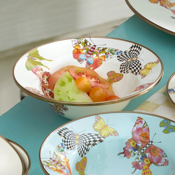 Butterfly Garden Breakfast Bowl - White image number 2