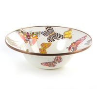 Butterfly Garden Breakfast Bowl - White