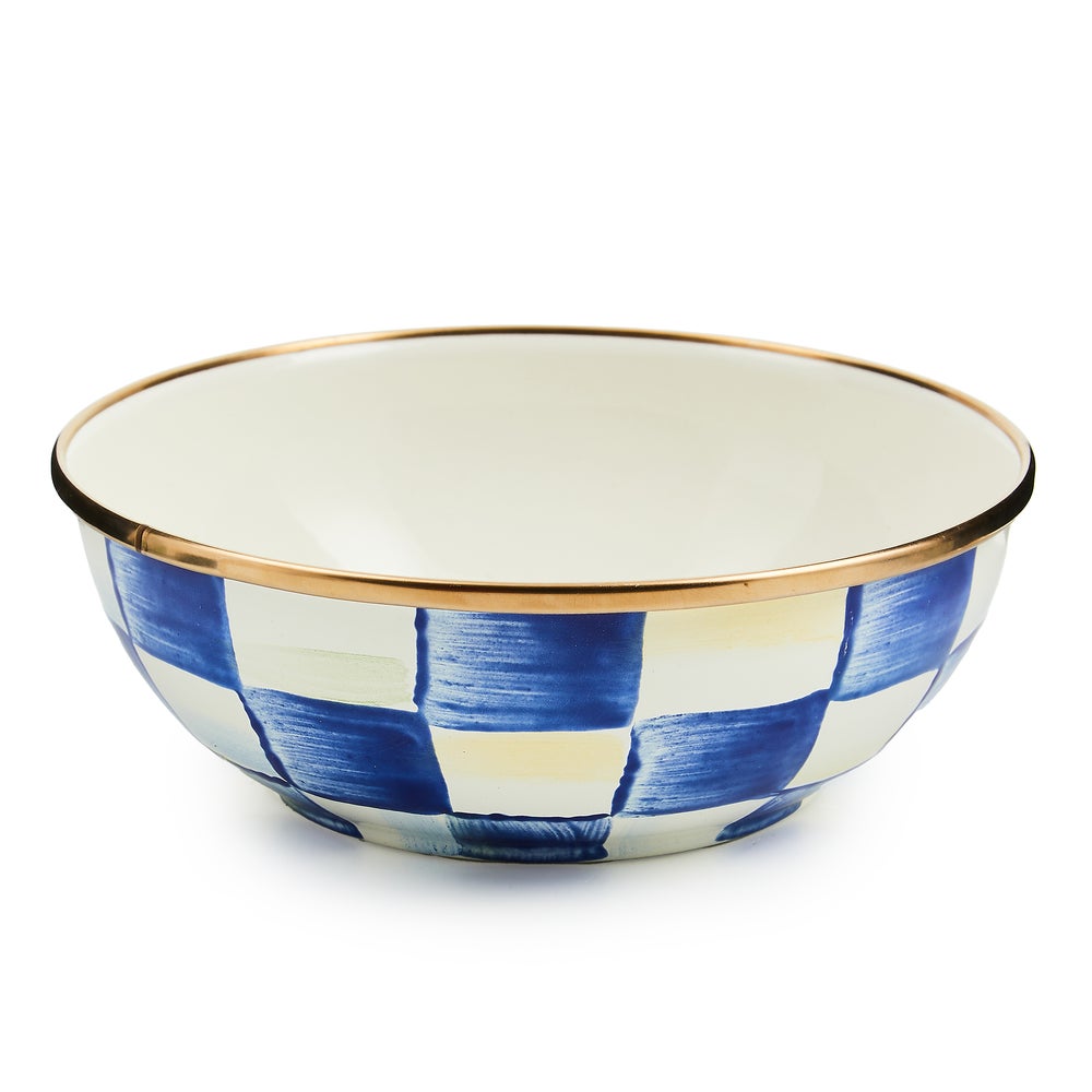 Royal Check Enamel Everyday Bowl - Royal Check, Extra Small mackenzie-childs Panama imagen 1