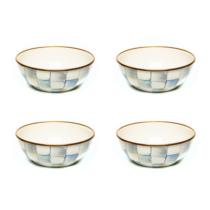 Sterling Check Everyday Bowls, Set of 4 image number 1
