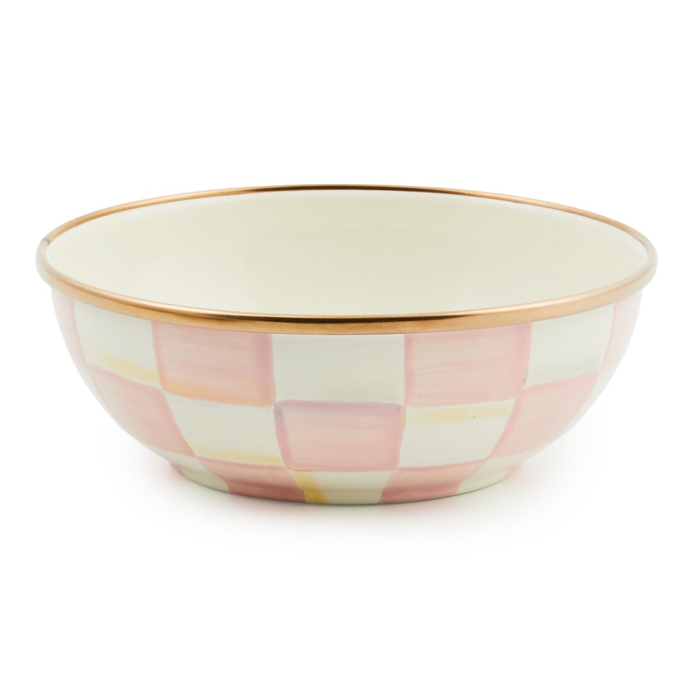Rosy Check Enamel Everyday Bowl - Rosy Check, Extra Small mackenzie-childs Panama imagen 1