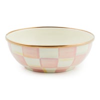 Rosy Check Enamel Everyday Bowl