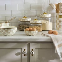 Mocha Check Enamel Everyday Bowl