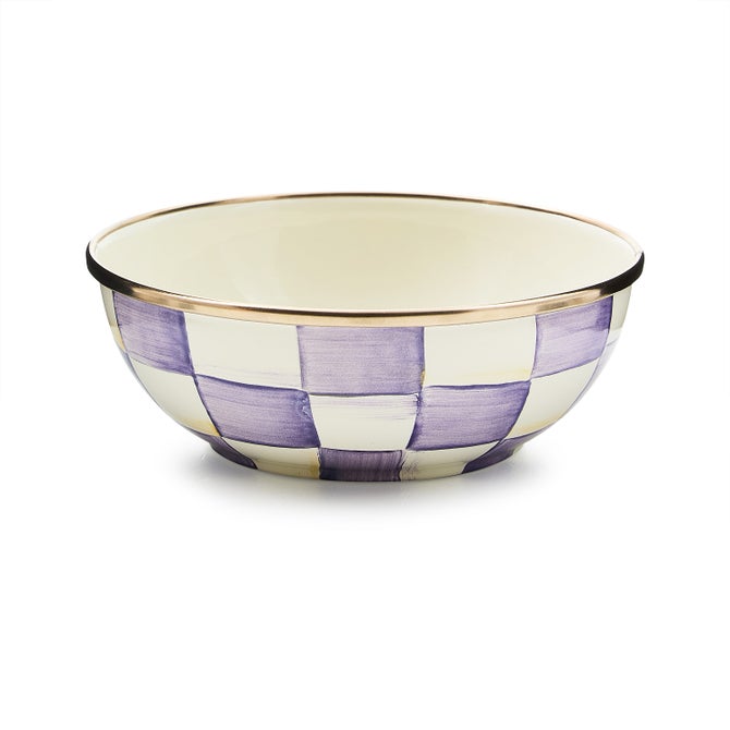 Violet Check Everyday Bowl image number 0