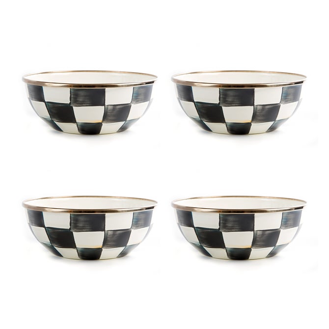 Courtly Check Everyday Bowls, Set of 4 image number 2