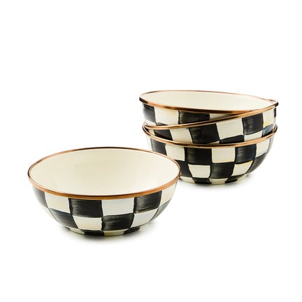 Courtly Check Everyday Bowls, Set of 4