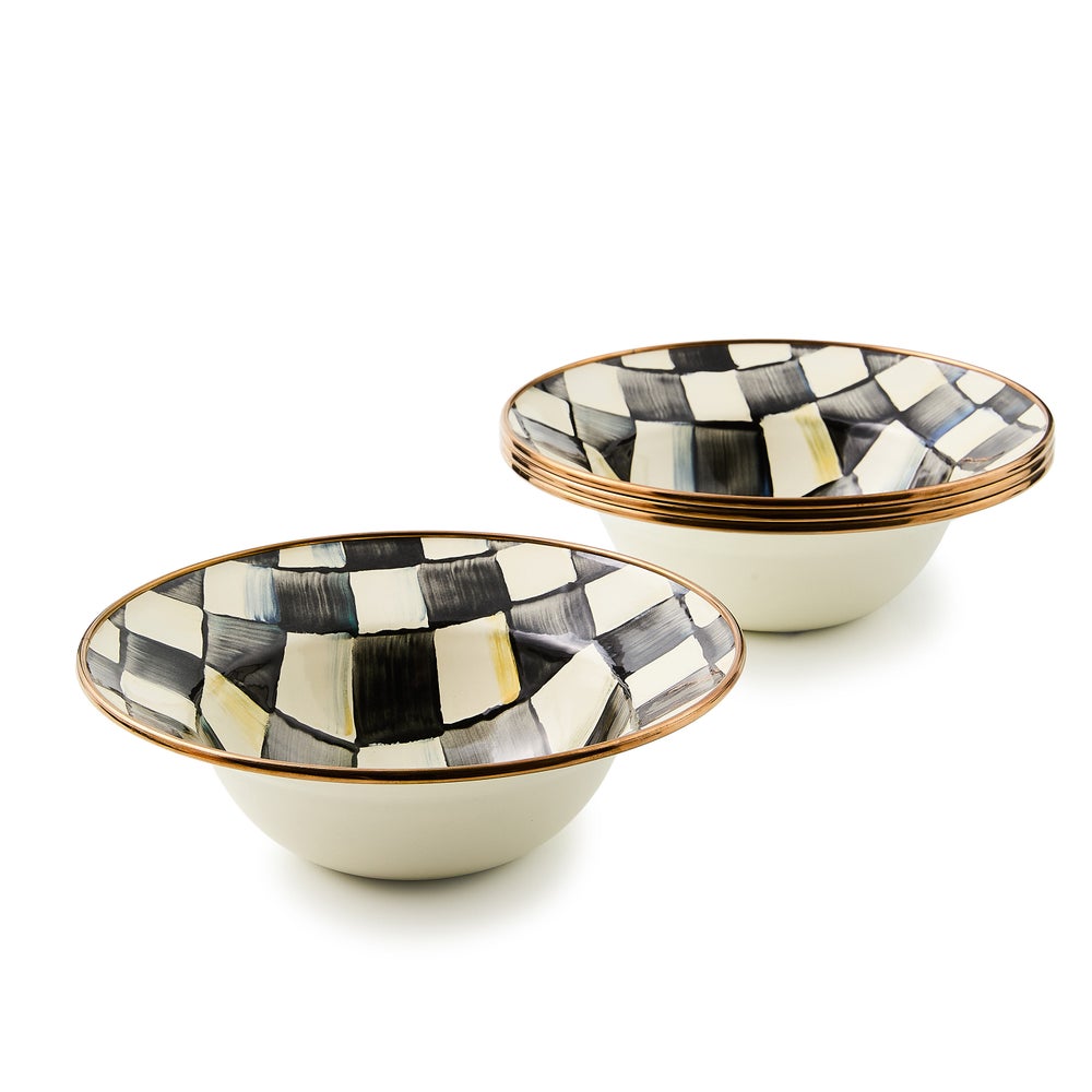 Courtly Check Breakfast Bowls, Set of 4 mackenzie-childs Panama imagen 1