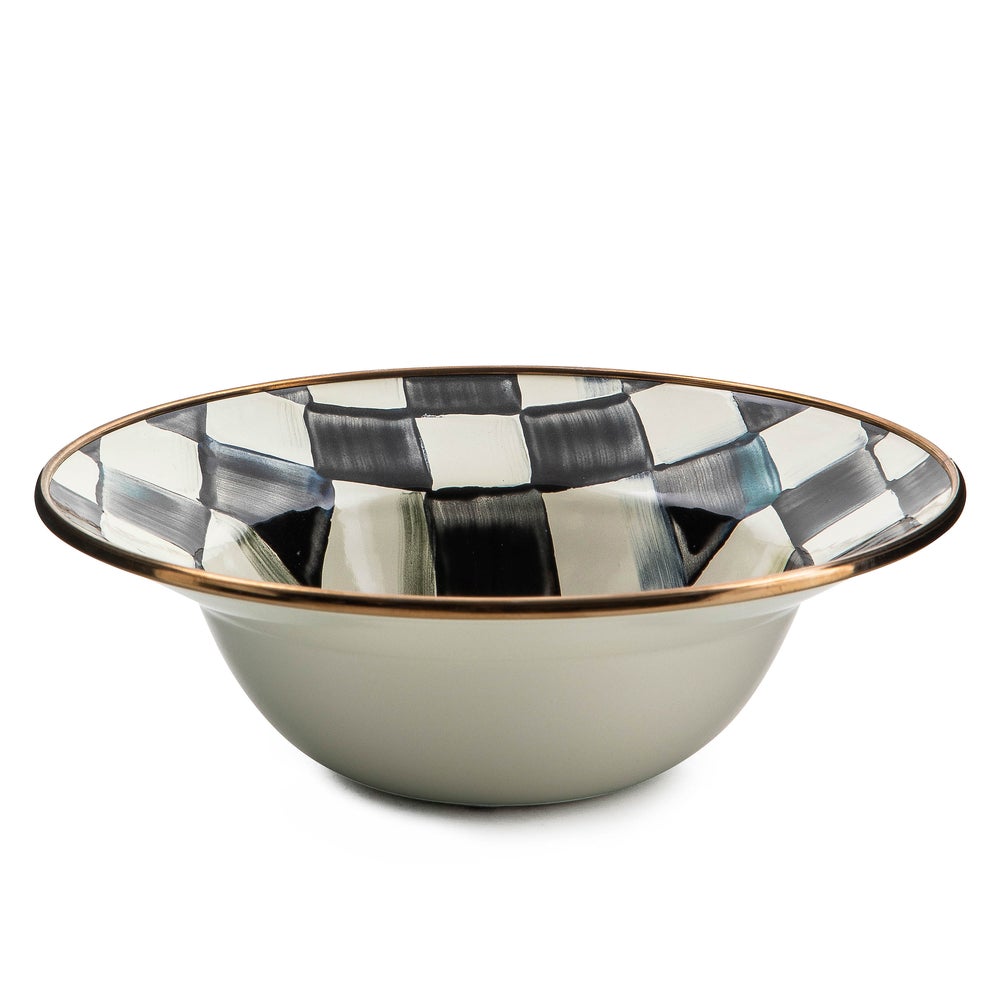 Enamel Breakfast Bowl - Courtly Check mackenzie-childs Panama imagen 1
