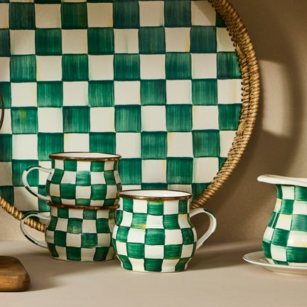 Emerald Check Mug