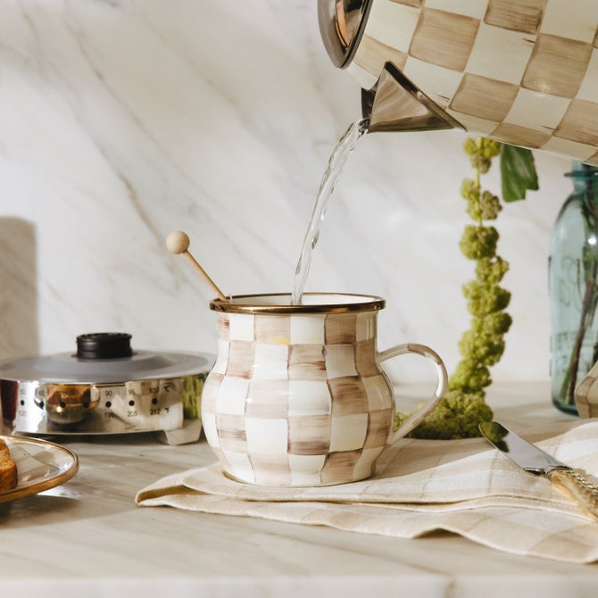 Mocha Check Mug image number 3