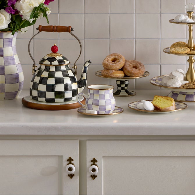 Violet Check Mug image number 4