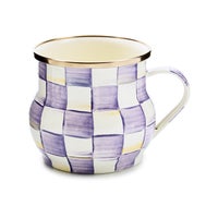 Violet Check Mug