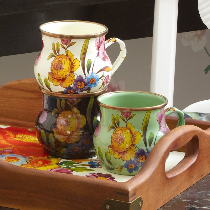White Flower Market Mug image number 1