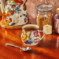 White Flower Market Mug