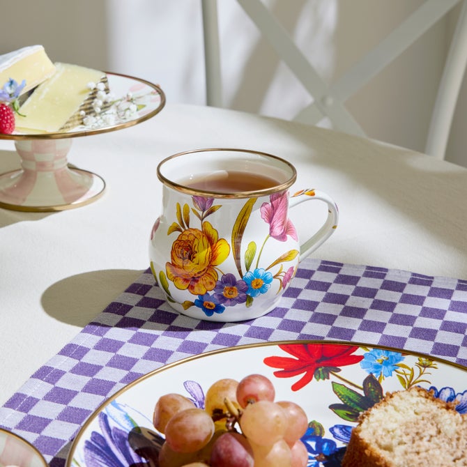 White Flower Market Mug image number 9