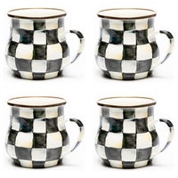 Courtly Check Mugs, Set of 4