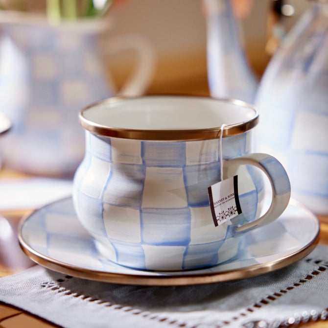 Sky Check Teacup image number 4