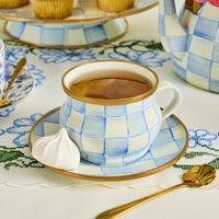 Sky Check Teacup