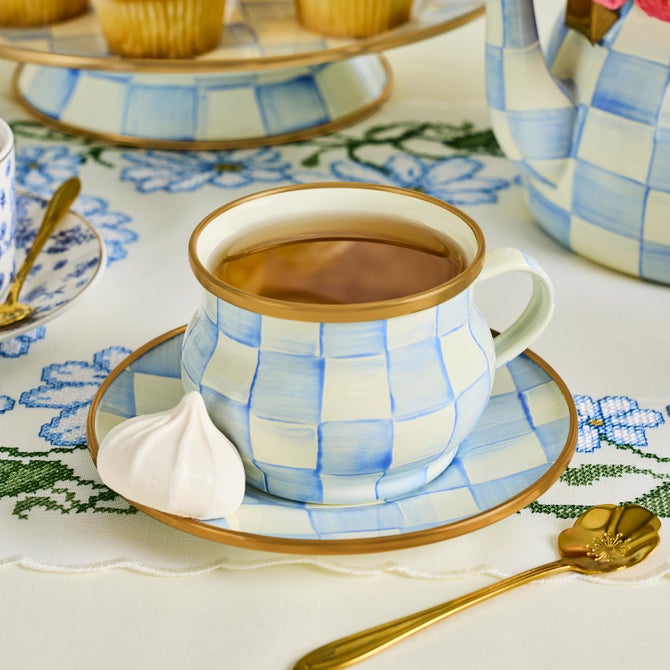 Sky Check Teacup image number 5