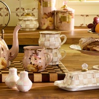 Mocha Check Teacup