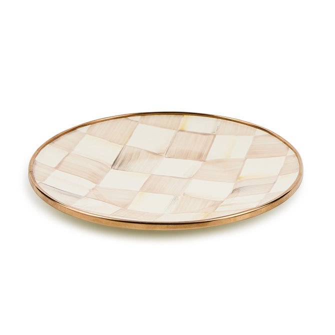 Mocha Check Saucer image number 0