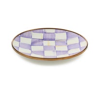 Violet Check Saucer