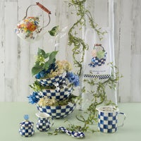 Royal Check Lidded Sugar Bowl
