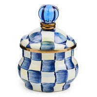 Royal Check Lidded Sugar Bowl