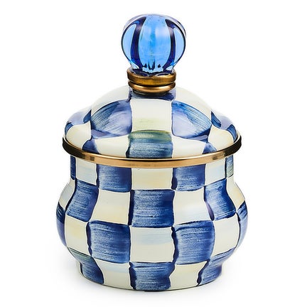 Royal Check Lidded Sugar Bowl