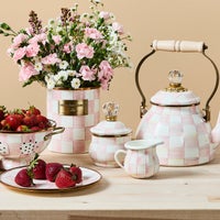 Rosy Check Lidded Sugar Bowl