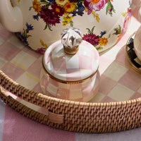 Rosy Check Lidded Sugar Bowl