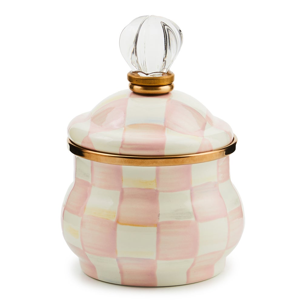 Enamel Lidded Sugar Bowl - Rosy Check mackenzie-childs Panama imagen 1