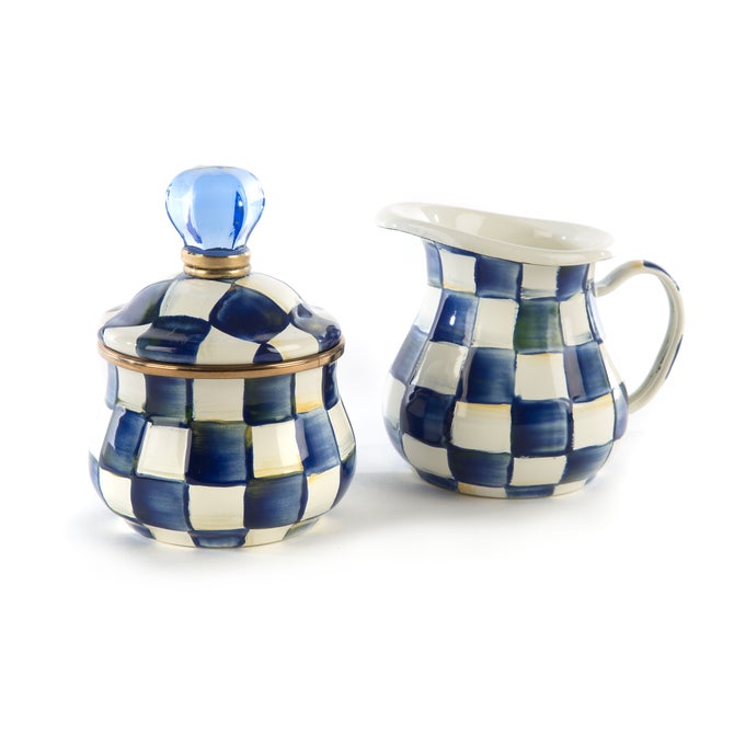 Royal Check Creamer & Sugar Bowl Set image number 0
