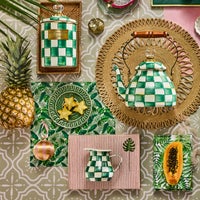 Emerald Check Creamer