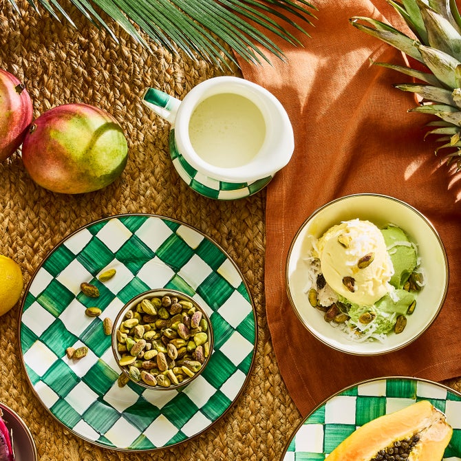 Emerald Check Creamer image number 3