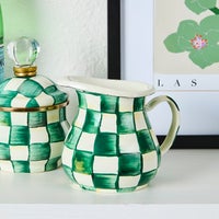 Emerald Check Creamer