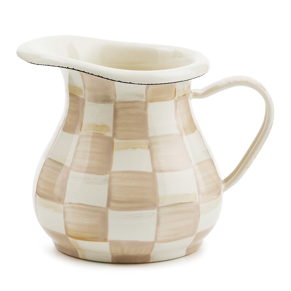Enamel Creamer - Mocha Check mackenzie-childs Panama imagen 1