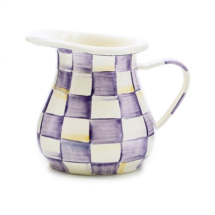 Violet Check Creamer