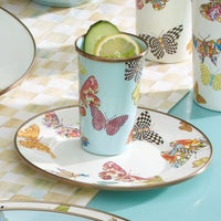 Butterfly Garden Salad/Dessert Plate - White