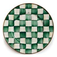 Emerald Check Enamel Dinnerware