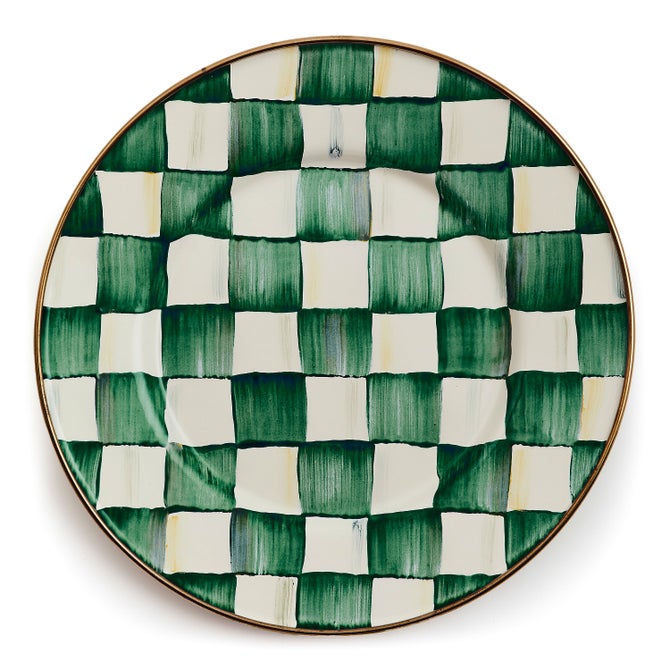 Emerald Check Enamel Dinnerware image number 2