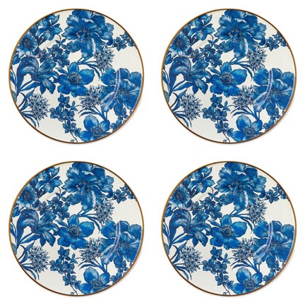 Royal English Garden Enamel Salad/Dessert Plate, Set of 4
