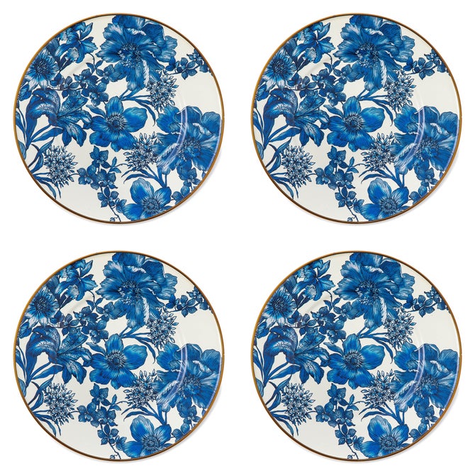 Royal English Garden Enamel Salad/Dessert Plate, Set of 4 image number 0