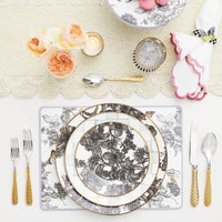 Sterling English Garden Enamel Salad/Dessert Plate, Set of 4