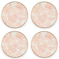 Rosy English Garden Salad Plates, Set of 4